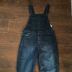 Lucky Brand Dark Blue Denim Overalls